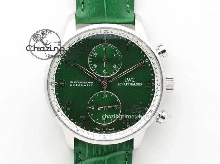 MIROTIME 1222 Portuguese Tourbillon IW504602 RG ZF Best Edition White Dial on Brown Leather Strap Stretchable 7178